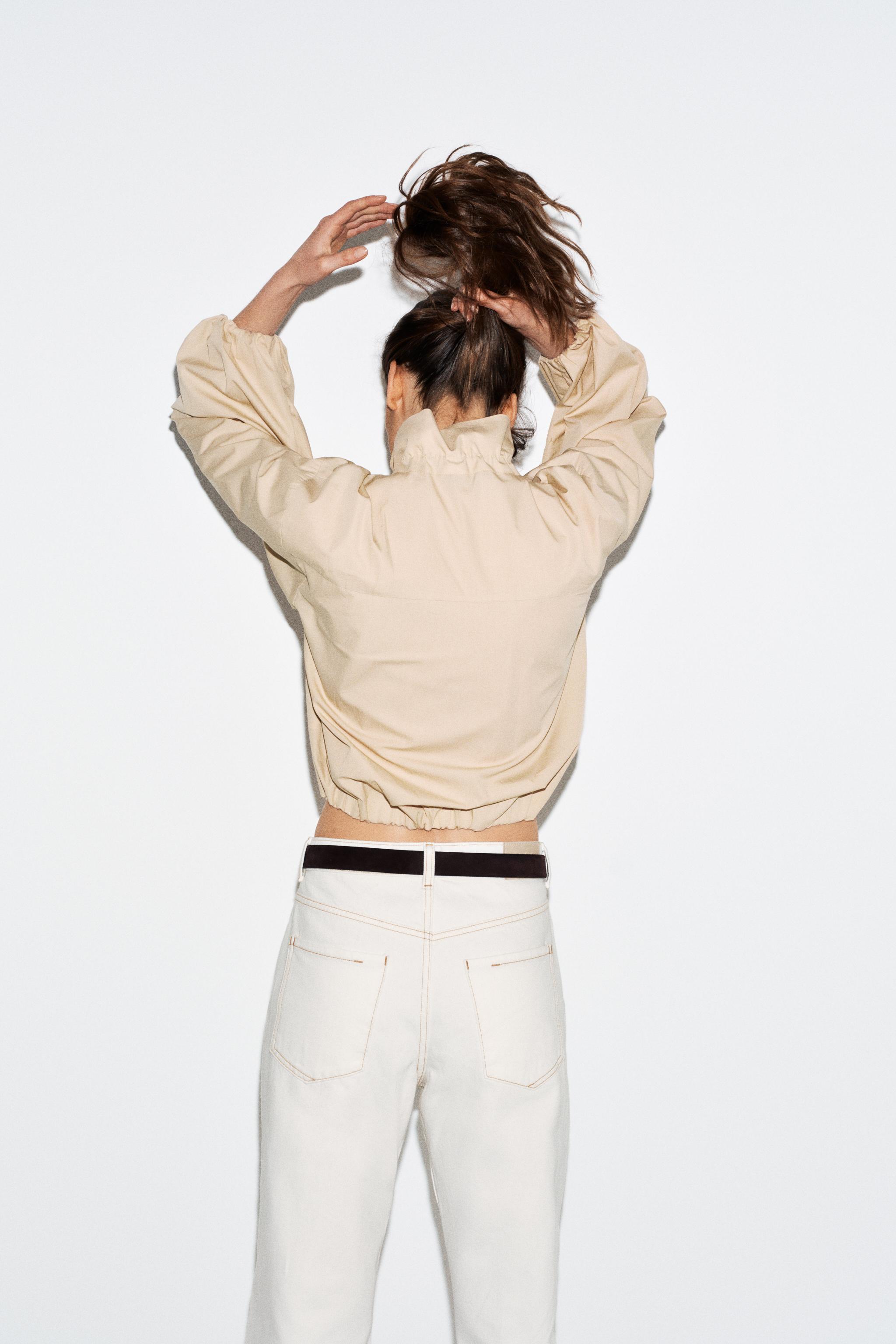 CONTRAST COLLAR POPLIN SHIRT